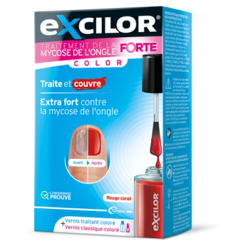 vernis Excilor mycose de l'ongle extra fort color